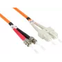 GoodConnections OM2 Duplex Multimode šviesolaidinis patch kabelis ST/SC, 50/125µm, 5m, oranžinis LW-805TC