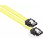 GoodConnections SATA 6 Gb/s kabelis su metaliniu fiksatoriumi, 0,70 m, geltonas 5047-A07Y