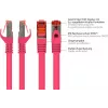 GoodConnections Alcasa 40m Cat6 S/FTP tinklo kabelis RJ-45 male to male magenta 8060-400M
