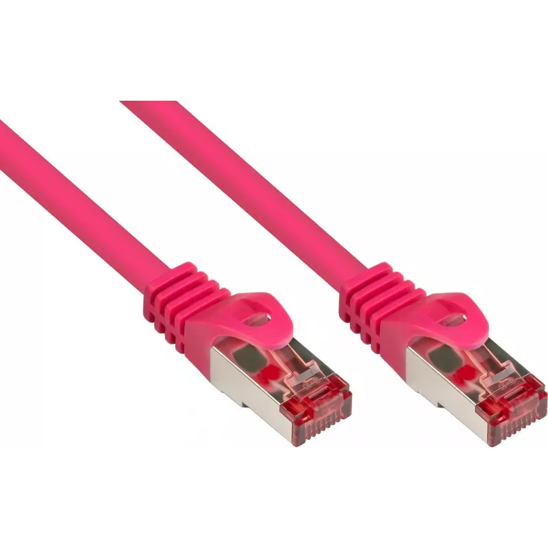 GoodConnections Alcasa 40m Cat6 S/FTP tinklo kabelis RJ-45 male to male magenta 8060-400M