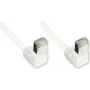 Good Connections Cat. 5e F/UTP tinklo kabelis, baltas, 3m, 90° kampu žemyn nukreipti RJ45 jungtys 805W-030WI