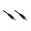 GoodConnections 3,5 mm stereo jack kabelis 2,5 m, vyriškas-vyriškas, juodas, 1970-02