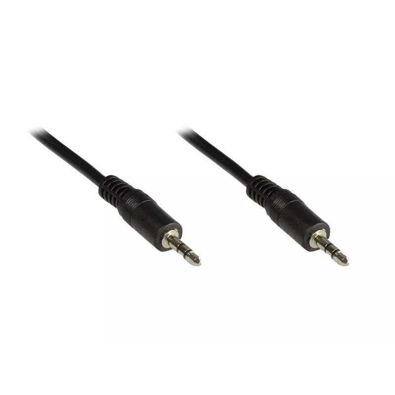 GoodConnections 3,5 mm stereo jack kabelis 2,5 m, vyriškas-vyriškas, juodas, 1970-02