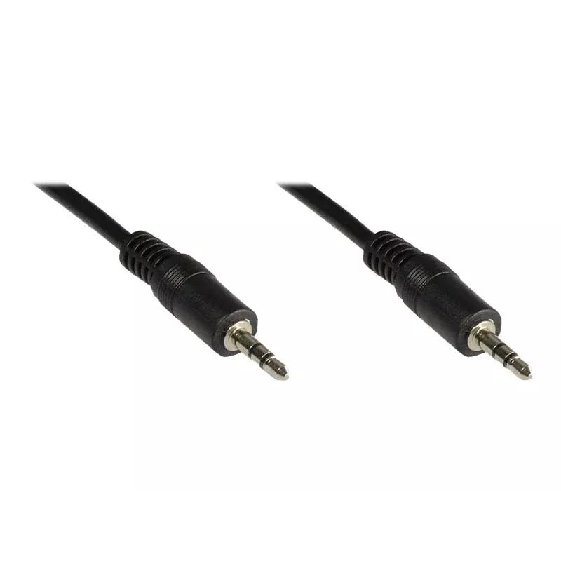 GoodConnections 3,5 mm stereo jack kabelis 2,5 m, vyriškas-vyriškas, juodas, 1970-02