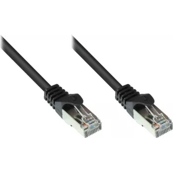 GoodConnections Alcasa 1,5 m Cat5e S/FTP tinklo kabelis RJ45, juodas, 855S-015
