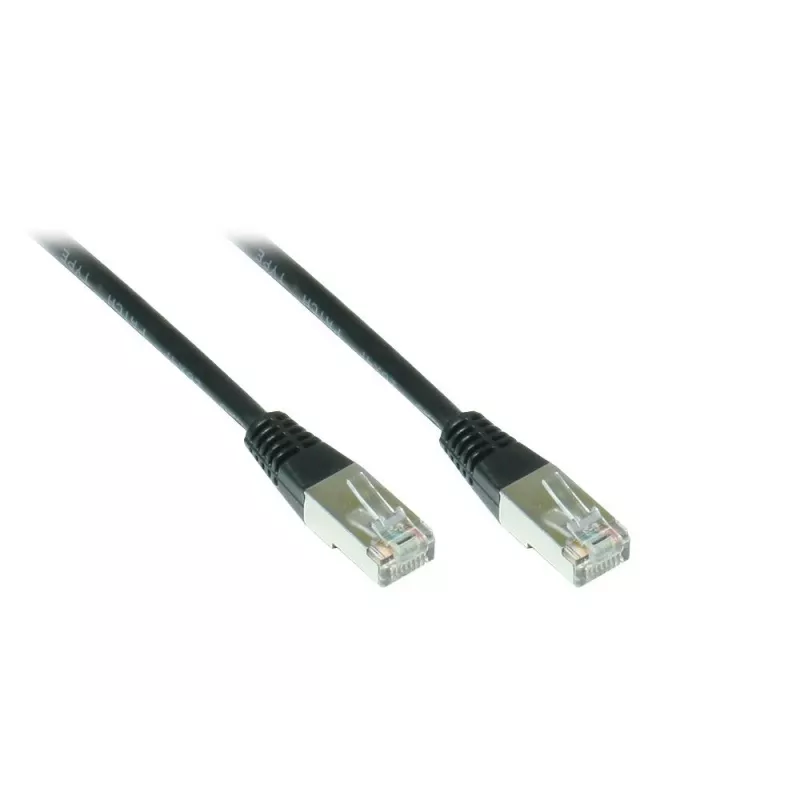 Alcasa 855S-015 Cat5e SF/UTP komutacinis kabelis, RJ45, 1,5 m, juodas