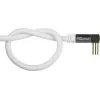 Good Connections GC-M2070 SmartFLEX TV kampinis antenos kabelis - 30 m - IEC koaksialinis kištukas kampinis į lizdą - keturgubai ekranuotas 120dB 75 Ohm - auksuoti kontaktai - baltas