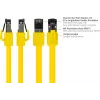 GoodConnections Alcasa Cat8.1 S/FTP Ethernet tinklo kabelis, RJ45, geltonas, 1,5 m 8080-015Y