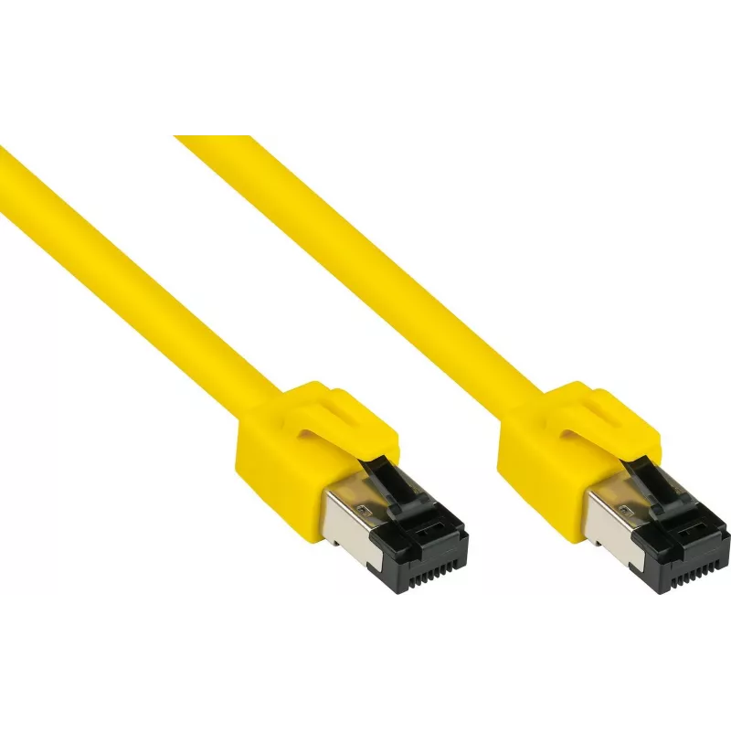 GoodConnections Alcasa Cat8.1 S/FTP Ethernet tinklo kabelis, RJ45, geltonas, 1,5 m 8080-015Y