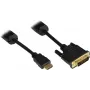 Good Connections HDMI į DVI-D Single Link vaizdo kabelis 1m juodas 4510-DD1