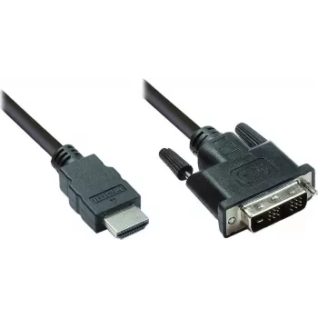 Good Connections HDMI į DVI-D Single Link vaizdo kabelis 1m juodas 4510-DD1