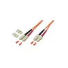 GoodConnections OM2 Duplex Multimode SC/SC šviesolaidinis pataisymo kabelis, 15 m LW-815SC