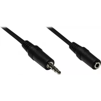 GoodConnections AS-35V3 3,5 mm stereo garso prailginimo kabelis, vyriškas į moterišką, 3 m, juodas