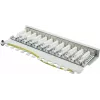 GoodConnections Alcasa GC-N0120 Cat.6a ekranuotas keystone modulis, RJ45 į IDC be įrankių, 10GBase-T, pilkas, cinko korpusas