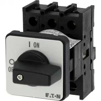 Eaton P1-25/E 3 polių pagrindinis jungiklis-atjungiklis, 25 A, IP65, juodas/baltas 038724