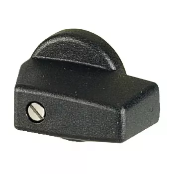 Eaton RMQ-Titan sukamasis rankenėlė KNB-T0, juodas plastikas, priekinis montavimas, 22,5 mm, IP66/IP67/IP69K 038909