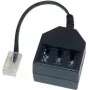 GoodConnections telefono adapteris RJ45 (8P4C) kištukas į TAE-F lizdą, 20cm, juodas T4A-NFF