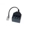 GoodConnections telefono adapteris RJ45 (8P4C) kištukas į TAE-F lizdą, 20cm, juodas T4A-NFF