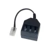 GoodConnections telefono adapteris RJ45 (8P4C) kištukas į TAE-F lizdą, 20cm, juodas T4A-NFF