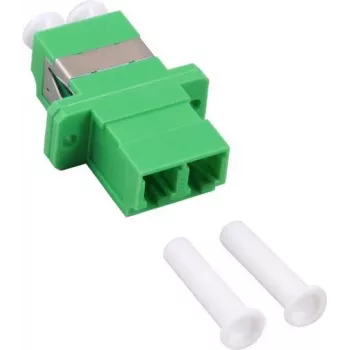 GoodConnections LC/APC į LC/APC dvigubas optinis sujungėjas, SC-Simplex korpusas, žalias plastikas, Single-mode, cirkonio įvorė LW-KULCAPCK