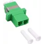 GoodConnections LC/APC į LC/APC dvigubas optinis sujungėjas, SC-Simplex korpusas, žalias plastikas, Single-mode, cirkonio įvorė LW-KULCAPCK