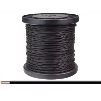 Donau Elektronik 218-11-100 daugiasluoksnė viela 2 x 0,14 mm² juoda 100 m