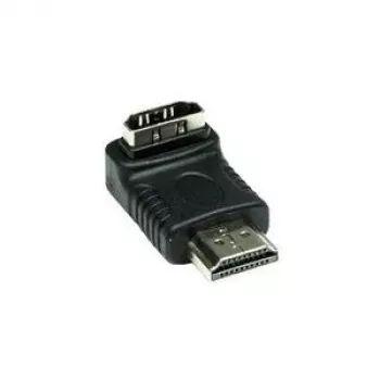 Good Connections HDMI adapteris 19 kontaktų, vyriškas į moterišką, kampu žemyn, juodas (HDMI-FMWU)
