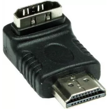 Good Connections HDMI adapteris 19 kontaktų, vyriškas į moterišką, kampu žemyn, juodas (HDMI-FMWU)