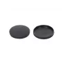 GoodConnections Alcasa 9870-65 priekinis objektyvo dangtelis 65 mm su centriniu suspaudimu, užsegamas, juodas