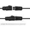 GoodConnections S1 Power 3 kontaktų moteriškas skydinis apskritas jungtis, M20 sriegis, litavimo gnybtai, IP67, 16A/250V IC01-20P302