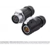 GoodConnections S1 Power 3 kontaktų moteriškas skydinis apskritas jungtis, M20 sriegis, litavimo gnybtai, IP67, 16A/250V IC01-20P302