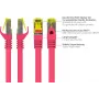 Good Connections Cat.7 S/FTP tinklo kabelis, RJ45, 40 m, purpurinis, LSZH, 600 MHz, Snagless 8070R-400M
