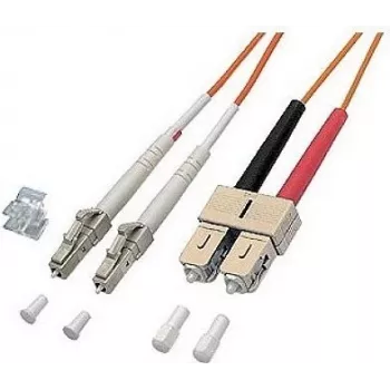 GoodConnections LW-620LS 20 m OM1 daugiamodis dvigubas optinis pataisos kabelis LC į SC, 62,5/125 µm, oranžinis PVC