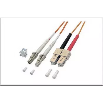 GoodConnections LW-620LS 20 m OM1 daugiamodis dvigubas optinis pataisos kabelis LC į SC, 62,5/125 µm, oranžinis PVC