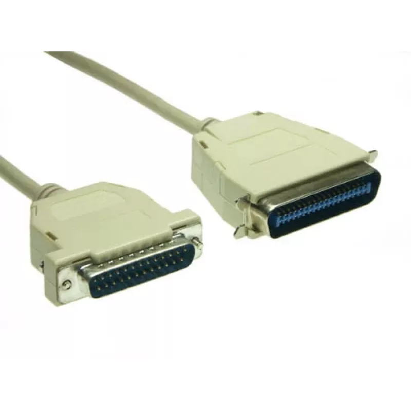 GoodConnections Premium lygiagretusis spausdintuvo kabelis, DB25 male į Centronics 36 male, 0,6 m, pilkas, dvigubai ekranuotas 4090-06