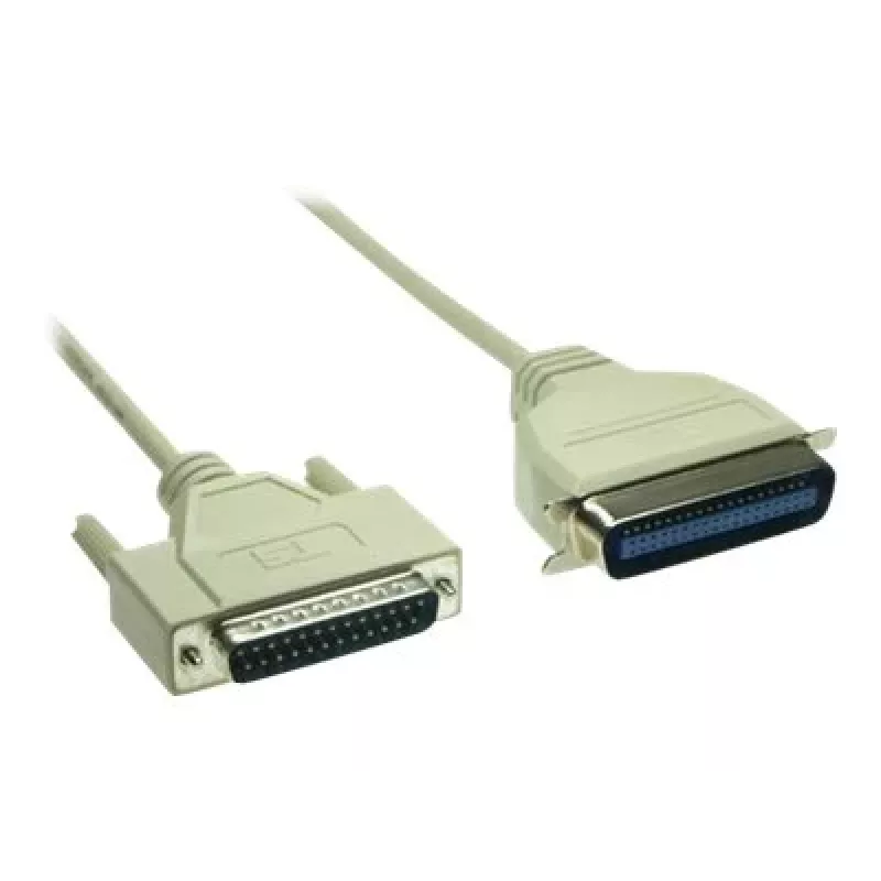 GoodConnections Premium lygiagretusis spausdintuvo kabelis, DB25 male į Centronics 36 male, 0,6 m, pilkas, dvigubai ekranuotas 4090-06