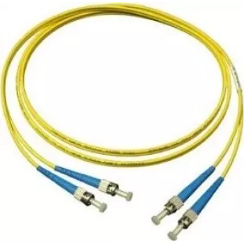 GoodConnections LW-905ST vienmodis dvigubas ST/ST optinis pataisos kabelis, 9/125 µm OS2, 5 m, geltonas