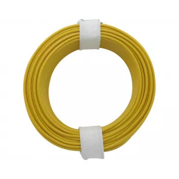 Donau Elektronik 118-3 suvyta viela 1 x 0,14 mm² geltona 10 m