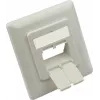 GoodConnections tinklo lizdo centrinis įdėklas 50x50mm su rėmeliu 80x80mm, signalinė balta RAL9003 (GC-N0155)