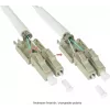 GoodConnections OM5 LC/LC Duplex Uniboot Fiber Optic Patch Cable, 5m, LSZH, Lime Green LW-U815LC5
