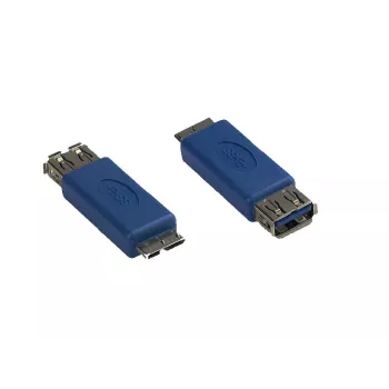 GoodConnections Alcasa USB-AD36 USB Micro-B (tėvinis) į USB-A (moteriškas) adapterio kabelis, 0,15 m, mėlynas