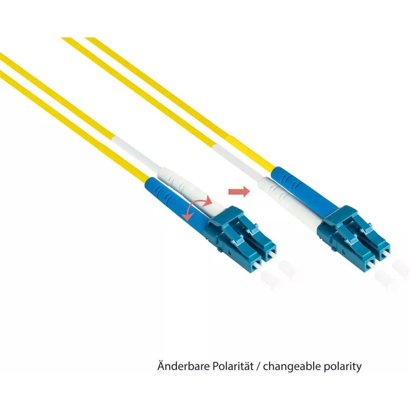 GoodConnections LW-930LS OS2 vienmodis šviesolaidinis Duplex komutacinis kabelis, LC/SC, 9/125, 30 m