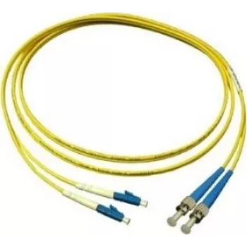GoodConnections OS2 vienmodis dvigubas optinis pataisos kabelis LC į ST, 9/125µm, LSZH, 15m LW-915LT
