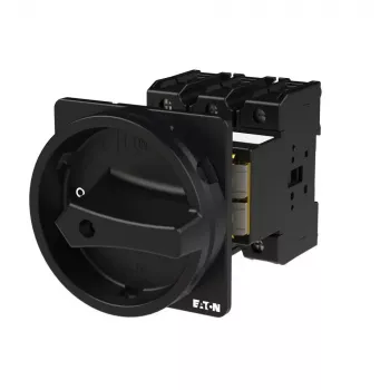 Eaton P3-100/V/SVB-sw pagrindinis jungiklis, 3 polių + N, 100 A, 690 V AC, IP65, juoda rotacinė rankena 064976