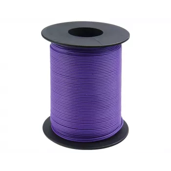 Donau Elektronik 119-16 lankstusis laidas 1 x 0,14 mm² violetinis 100 m
