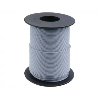 Donau Elektronik 119-19 lankstus montažinis laidas 0,14 mm² pilkas 100 m
