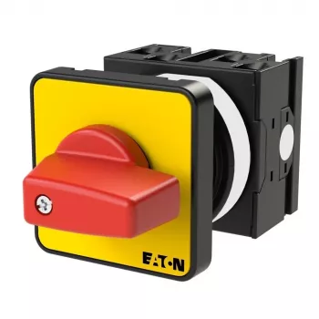Eaton T0-2-1/E-RT 3 polių kumštelinis jungiklis 20 A, IP65, raudona/geltona 011082