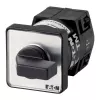 Eaton TM-1-15431/E Metalinis svirtinis jungiklis, 1-polio, 16 A, 250 V, skydinis montavimas, juodas jungiklis, metalinis korpusas 025045