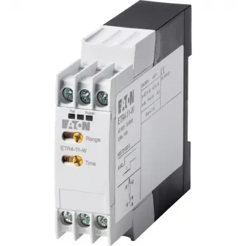 Eaton ETR4-11-W elektroninė laiko relė, įjungimo uždelsimas, 1 CO kontaktas, 24-240 V AC/DC, 0,05 s-100 h, DIN bėgelis 031883