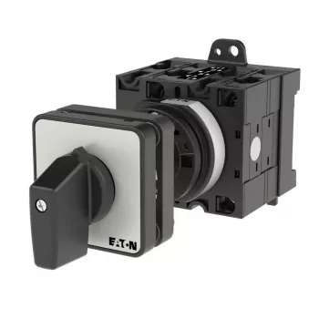 Eaton T3-3-8401/Z 3 polių kumštelinis jungiklis, 32 A, 690 V AC, IP65, juodas/sidabrinis 035739